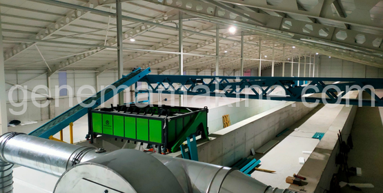 Agitated Bed Composting Machine