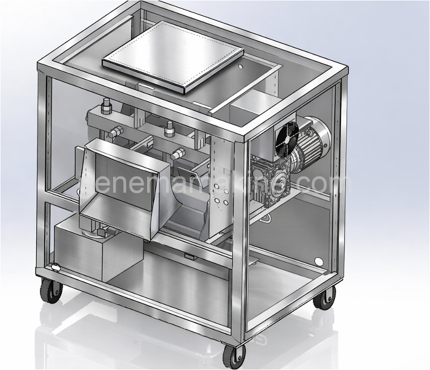 BioGEN S50 gıda atığı kompost makinesi 3D model görünümü